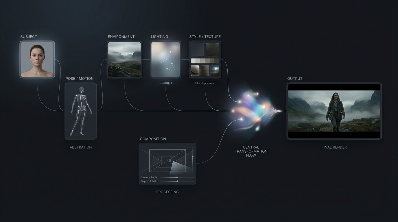 Generative AI workflow visualization